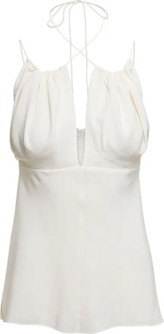 Gathered Halterneck Top