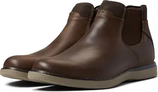 Nunn Bush Bayridge Plain Toe Chelsea Boot (Brown CH) Men's Shoes