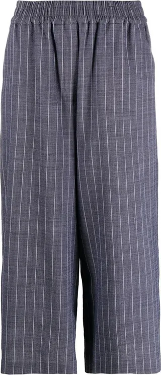 Pinstripe Cropped Trousers