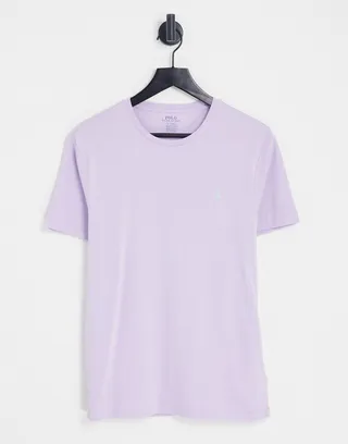 Polo Ralph Lauren t-shirt in lilac with pony logo