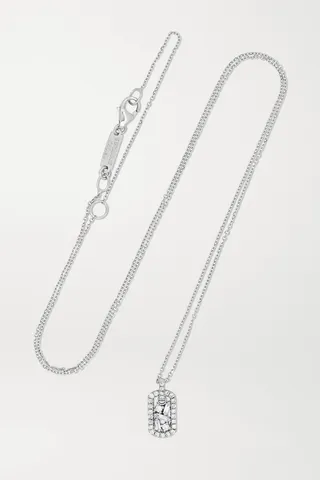 Suzanne Kalan - 18-karat White Gold Diamond Necklace - One size