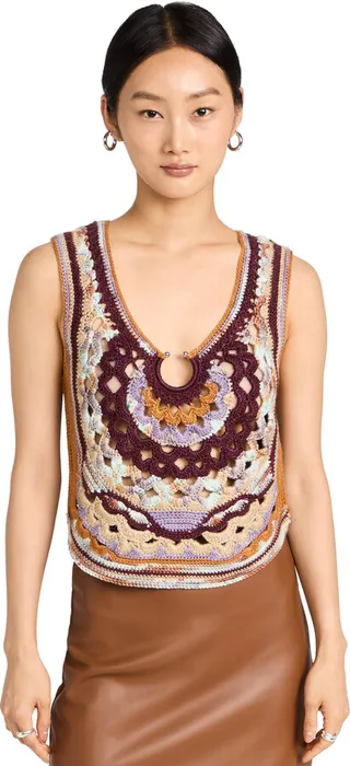 Sea Ryan Crochet Sweater Vest