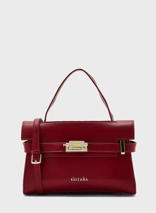 Clasp Satchel Bag