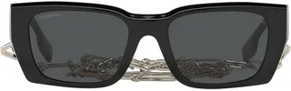 Poppy rectangular-frame sunglasses