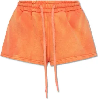 Off-White Drawstring High Waist Shorts