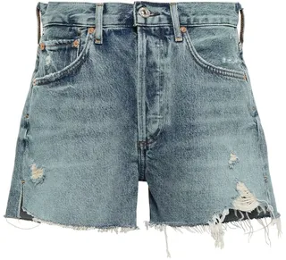 Marlow high-rise denim shorts