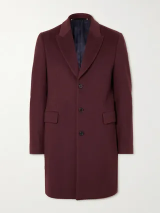 Epsom Wool and Cashmere-Blend Felt Overcoat
