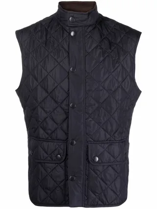 Diamond-Quilt Padded Gilet