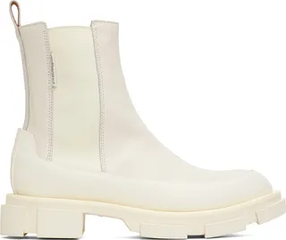 both White Gao Chelsea Boots