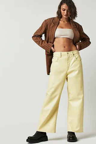 Citizens of Humanity Recycled Leather Gaucho Pants by Citizens of Humanity at Free People