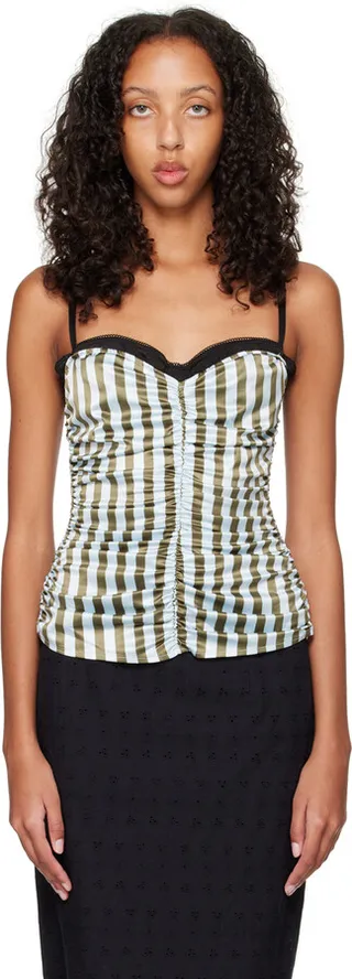 Miaou SSENSE Work Capsule – Green & Blue Renzo Camisole