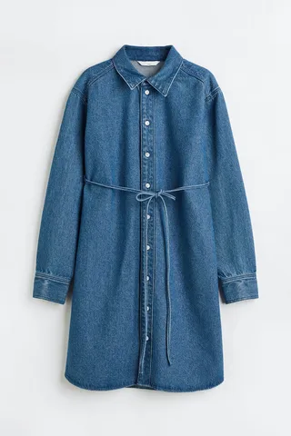 MAMA Denim Shirt Dress