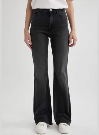Woman Denim Trousers Flare Fit