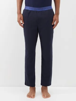 Logo-waistband Cotton-jersey Pyjama Trousers
