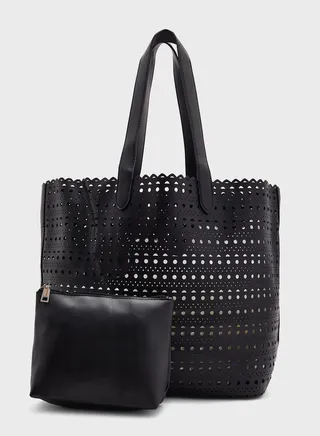 Perforated Pu Tote Bag