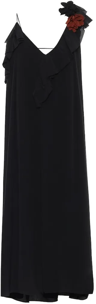Silk crepe de chine dress