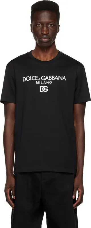 Dolce & Gabbana Black Crewneck T-Shirt