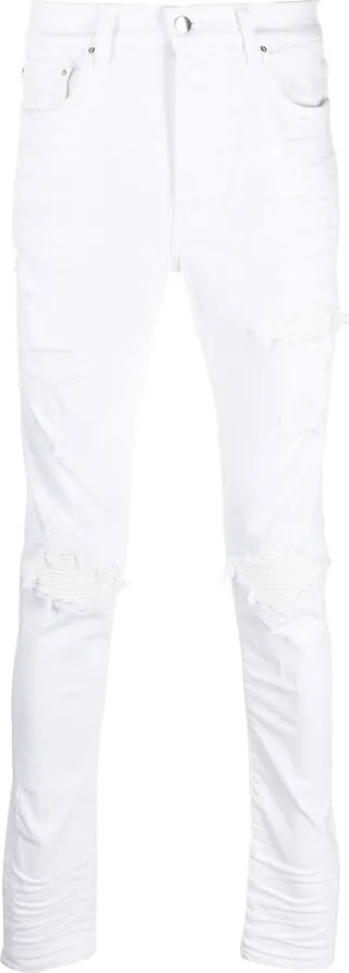Distressed Skinny-Cut Jeans