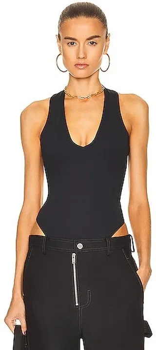 Le Ore Vico Bodysuit in Black