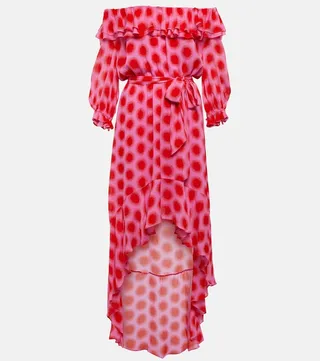 Ferris printed ruffle dress