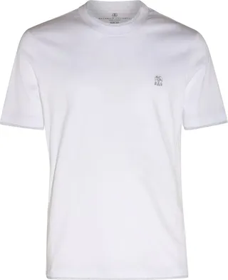 Brunello Cucinelli Logo Embroidered T-Shirt
