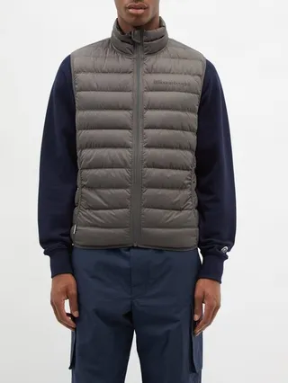 Logo-print Quilted Down Gilet