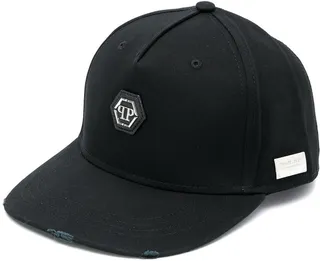 Skull-Embroidered Baseball Cap
