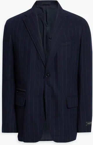Pinstriped wool and cashmere-blend blazer