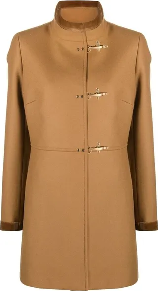 Beige Virgin Wool Blend Virginia Coat Fay