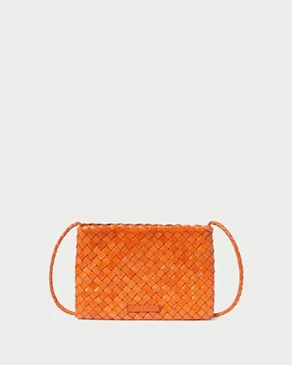 Marison Tangerine Woven Crossbody