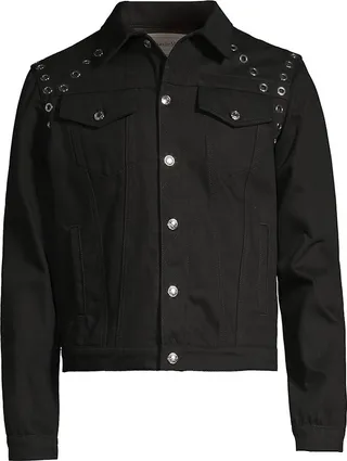 Eyelet Denim Jacket