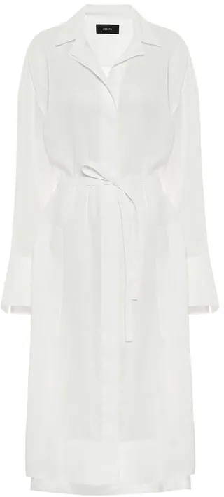 Daga belted voile shirt dress