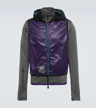 Zip-up fleece sweater with vest