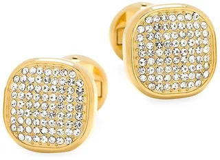 Ox & Bull Trading Co. Stainless Steel & Pave Preciosa Crystal Cufflinks