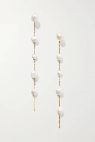 Cult Gaia - Atum Gold-tone Pearl Earrings - Ivory