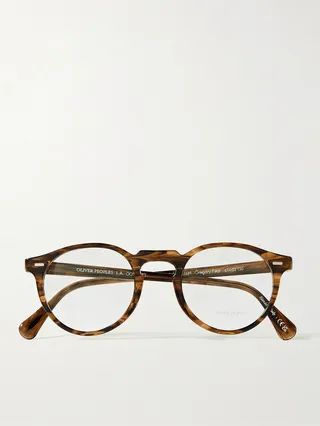 + Gregory Peck 47 Round-Frame Acetate Optical Lenses
