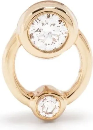 14kt yellow gold Bardot diamond stud earring