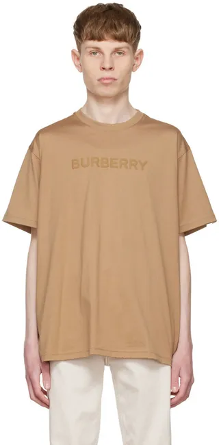 Burberry Brown Cotton T-Shirt