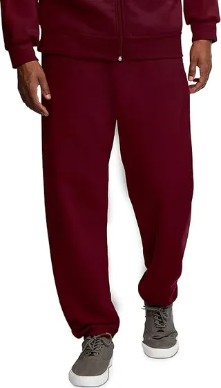Fruit Of The Loom Men's Eversoft Fleece Sweatpants Joggers (Maroon) Men's Clothing