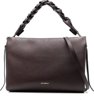 Braided-Handle Detail Tote Bag