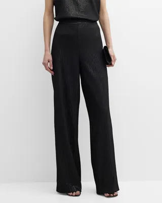 Stelvio Ribbed Wide-Leg Pants