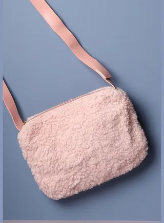 Textured Casual Sling Bag with Zip Lock For Women