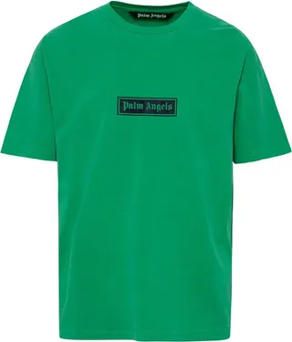 Palm Angels Box Logo Printed Crewneck T-Shirt