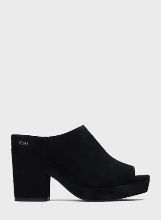 Suede Florence Mid Heel Slip On
