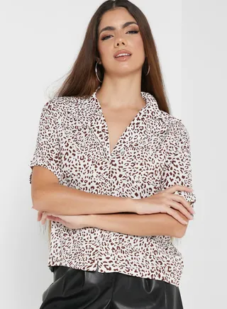 Button Down Printed Shirt