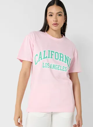 Printed Crew Neck T-Shirt