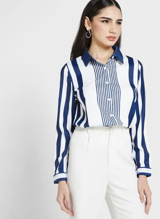 Contrast Stripe Shirt