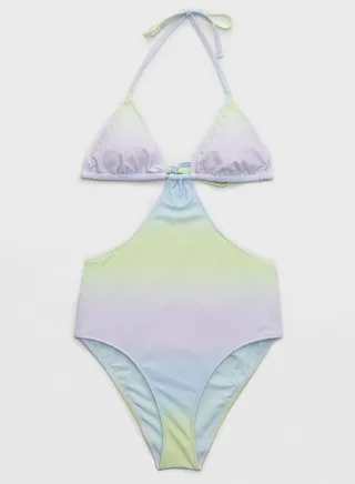 Cut Out High Leg Swimsuit