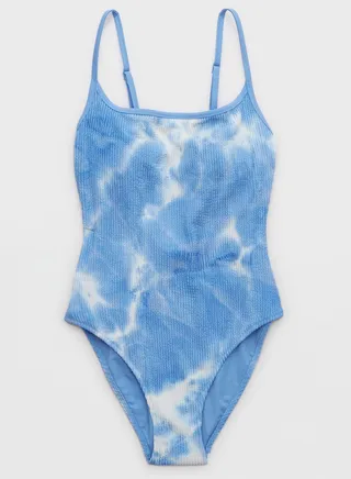 Printed High Leg Swimsuit