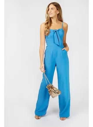 Little Mistress Cornflower Tie Bust Jsuit